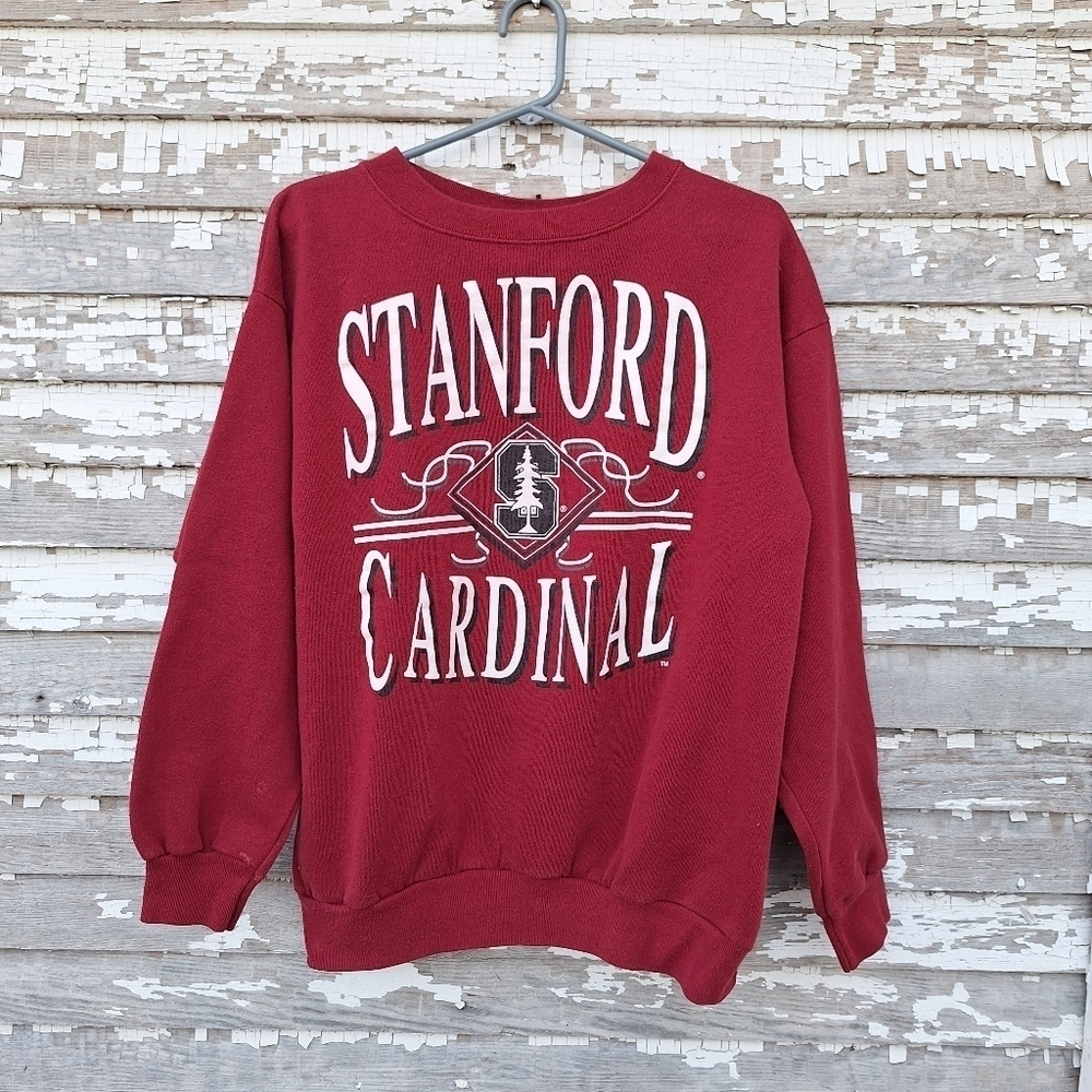 🌟 Vintage Stanford Cardinal Women's Red Sweatshirt Size XL